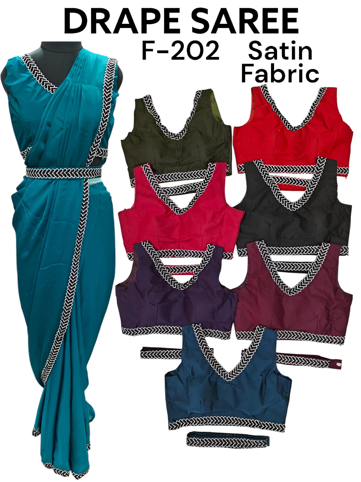 One-Minute Saree readymade – Style Made Easy! F-202